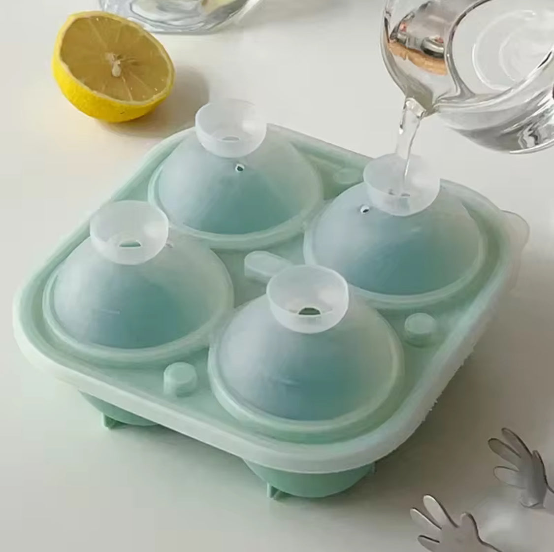 Silicone Rose Ice Mold, Flower Shaped Ice Mold, Silicone Big Ice Ball Maker Silicone Rose Ice Mold, Flower Shaped Ice Mold, Silicone Big Ice Ball Maker